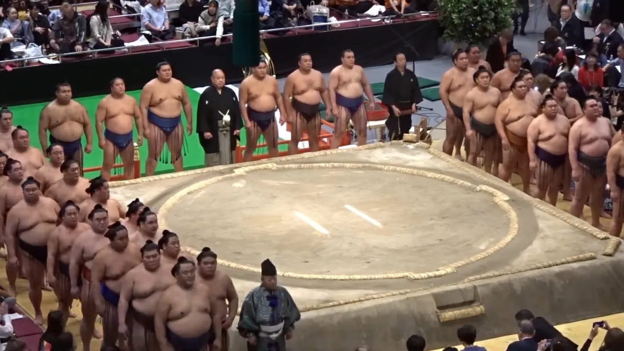 百周年場所 古式大相撲✨協会御挨拶【日本相撲協会財団法人設立100周年記念百周年場所~古式大相撲と現代大相撲~】Special SUMO Event 2025/10/07 greetings background