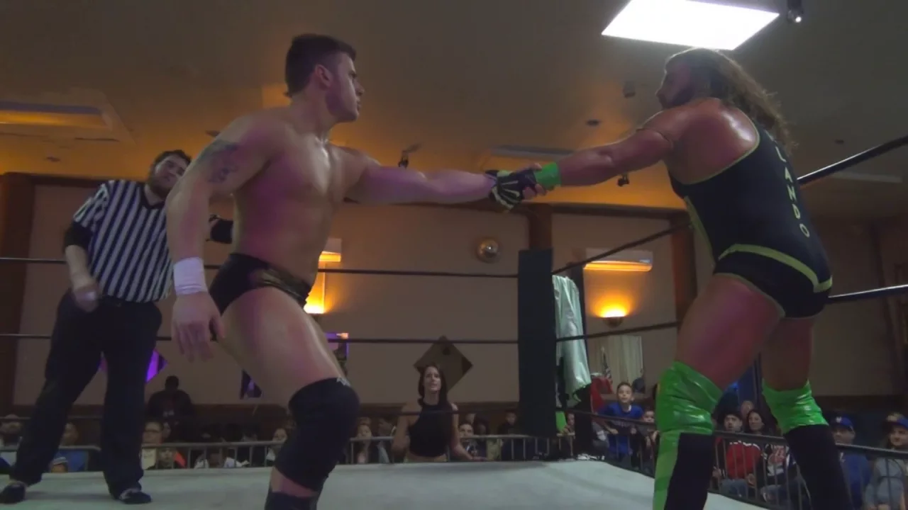 Mike Orlando vs. MJF - FSW Wrestling background