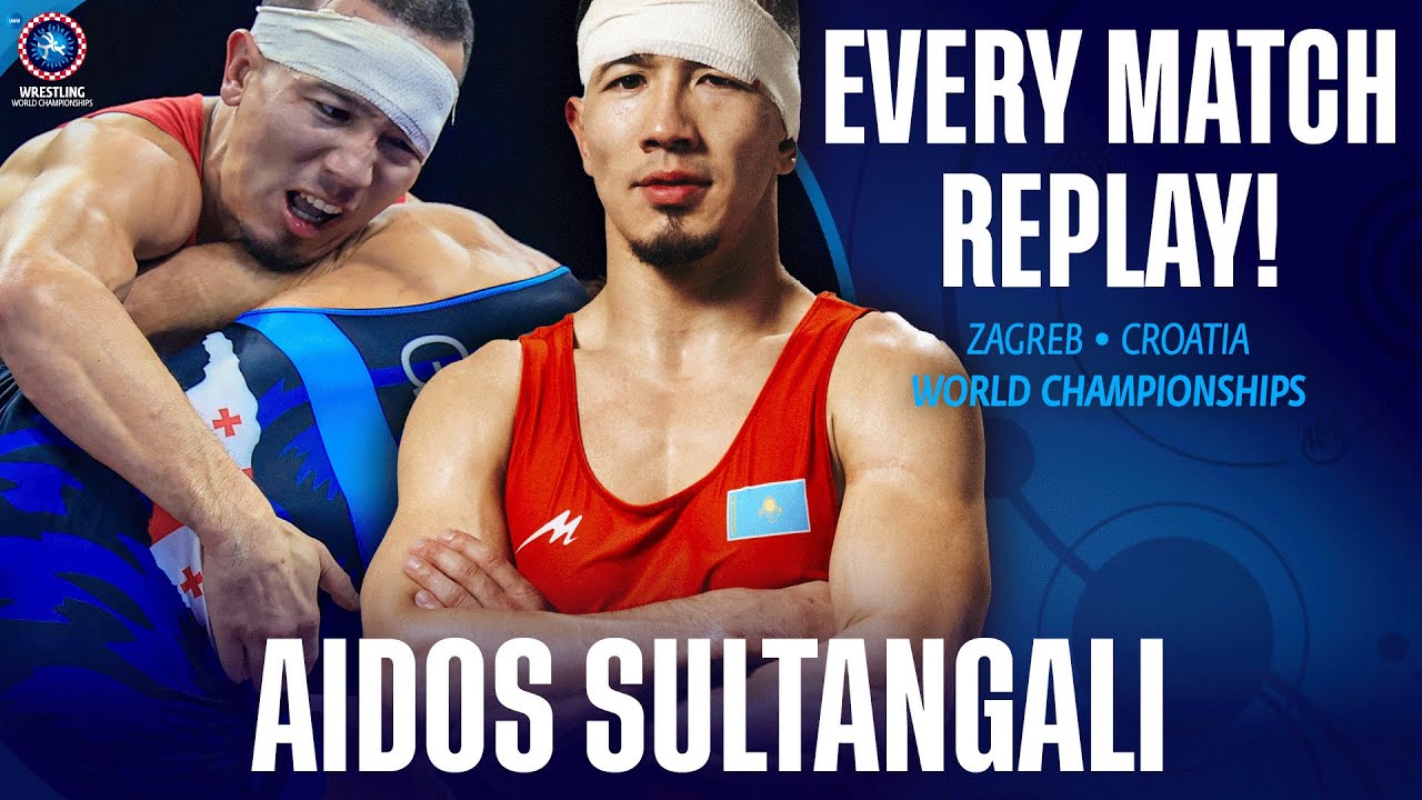 Every match from Aidos SULTANGALI (KAZ) at the Senior World Championships background
