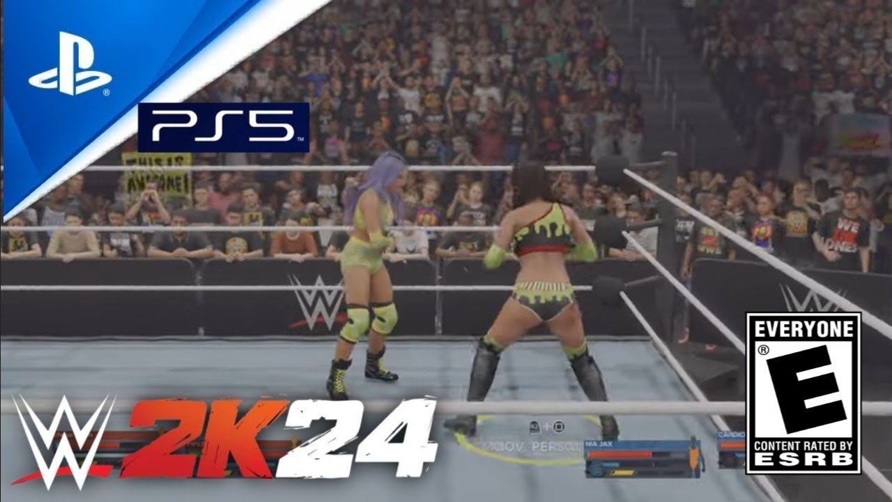 WWE 2K24 Nia Jax y Candice leare vs piper never y Chelsea green/WWE LIVE