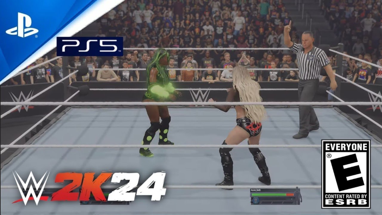WWE 2K24 liv Morgan vs Naomi/ WWE LIVE