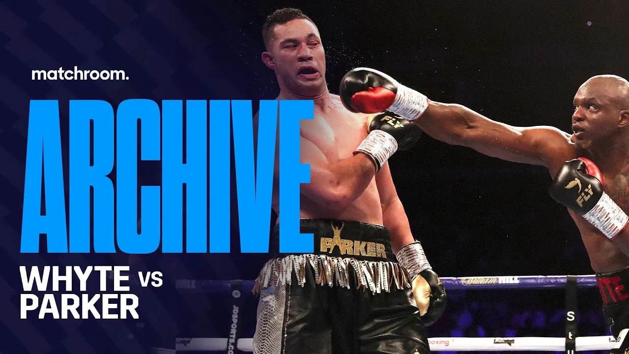 Dillian Whyte & Joseph Parker Exchange Knockdowns In Thriller | Whyte Vs Parker Full Fight background