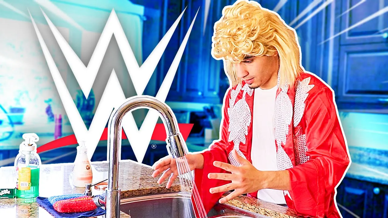 How WWE Superstars wash their hands background