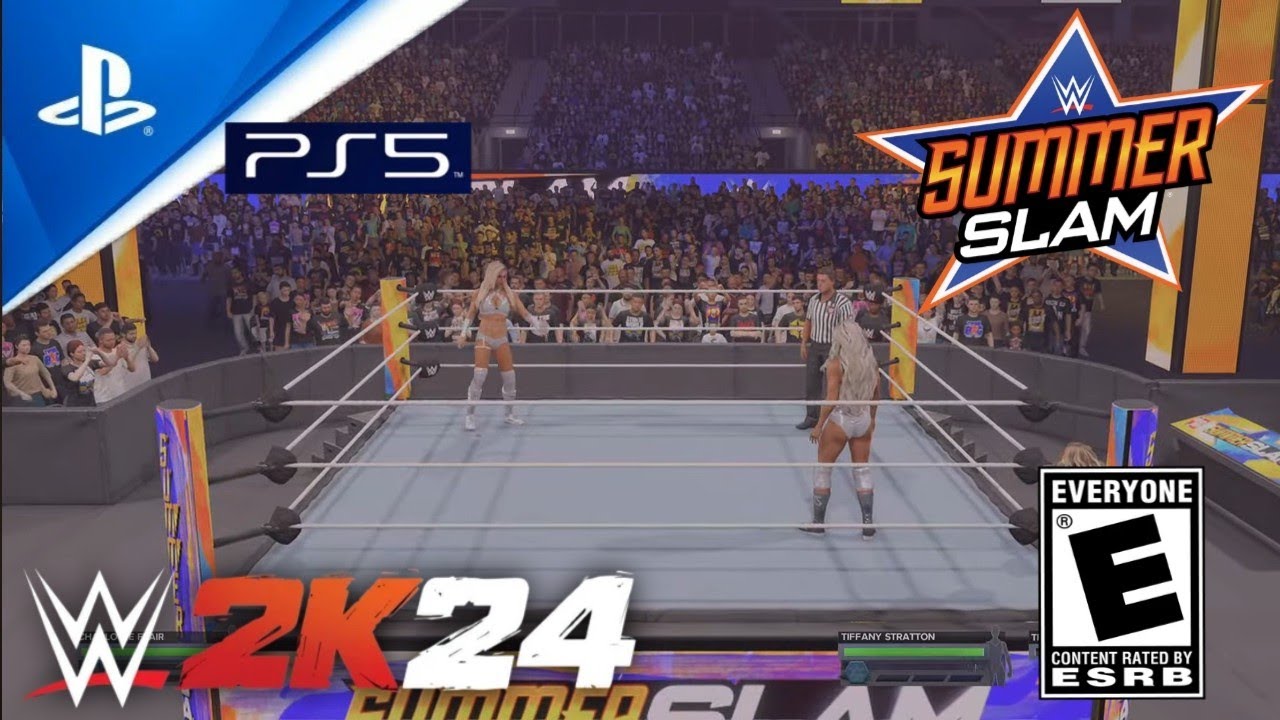 WWE 2K24 Tiffany Stratton vs Charlotte flair