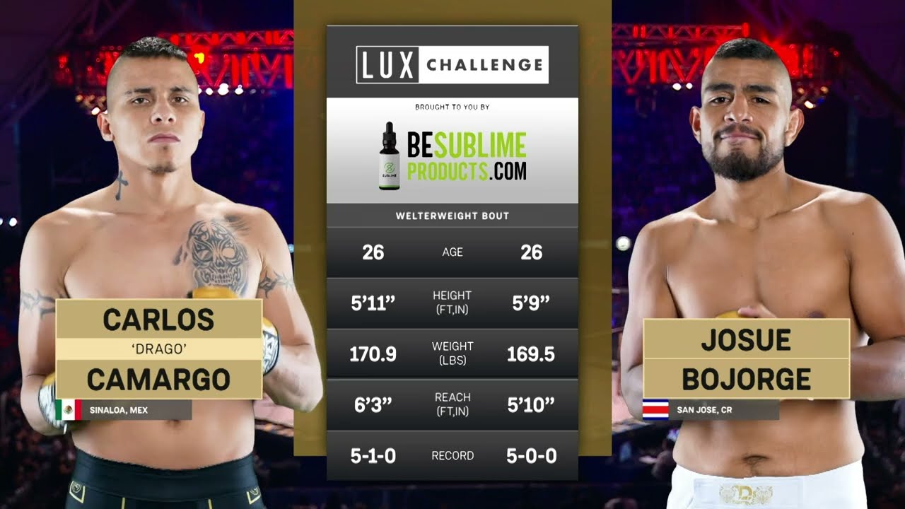 Josué Bojorge vs. Carlos "Drago" Camargo – Lux Fight League 032 background
