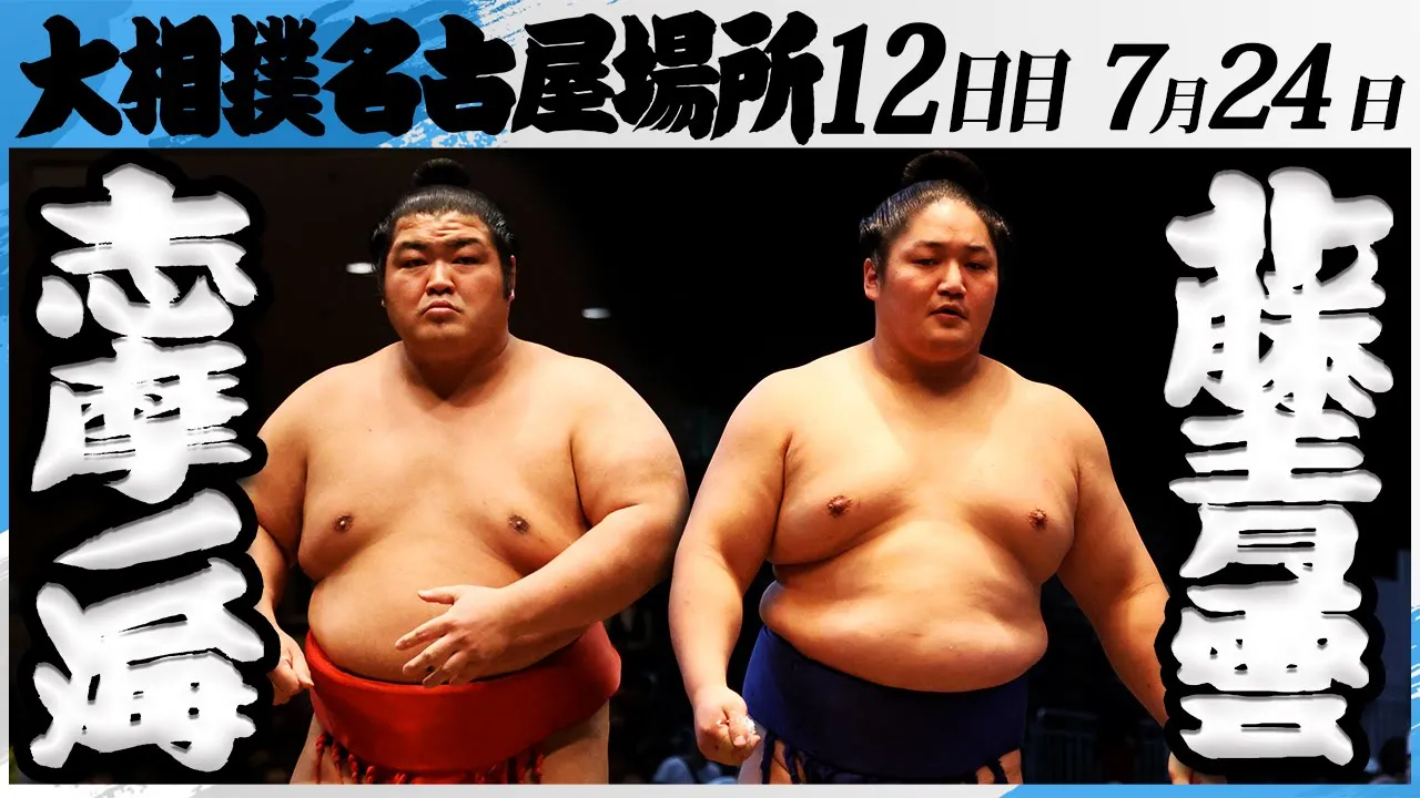 大相撲 志摩ノ海(木瀬部屋)ー藤青雲(藤島部屋)<令和7年名古屋場所・12日目>SUMO background