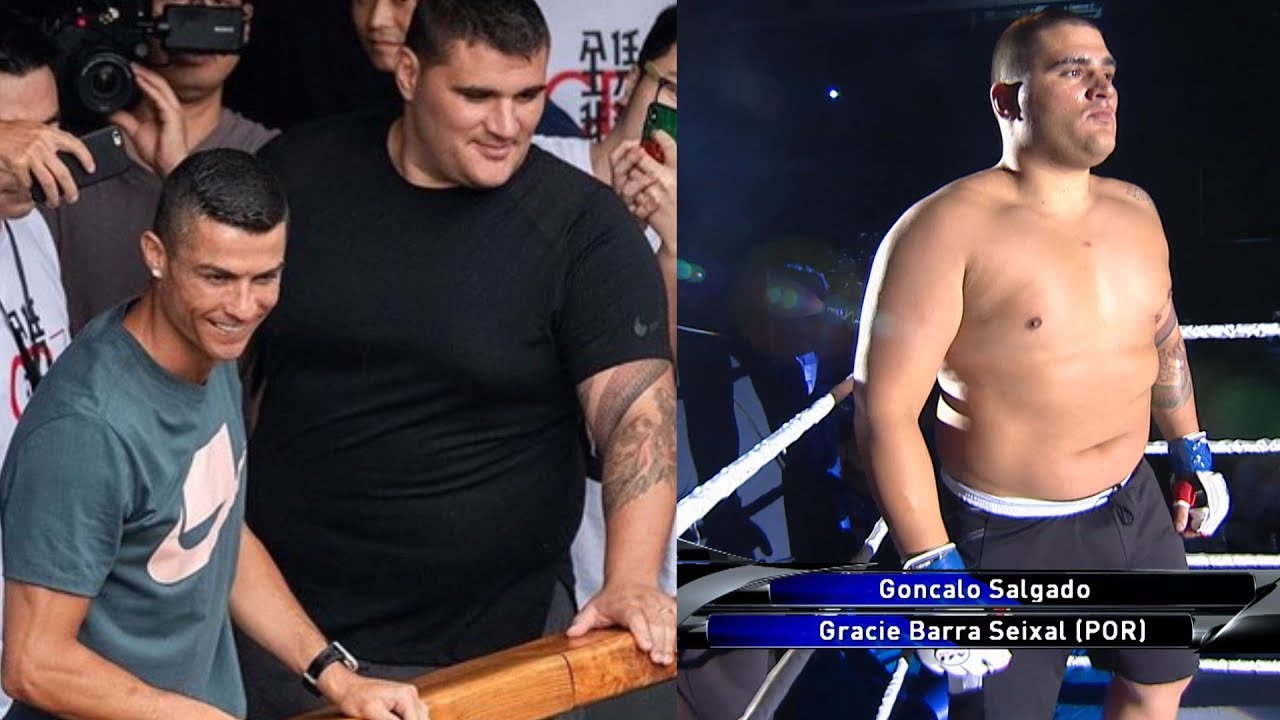 140 kg bodyguard of Cristiano Ronaldo against the Highlander! Goncalo Salgado vs. Arsen Abdulkerimov backdrop