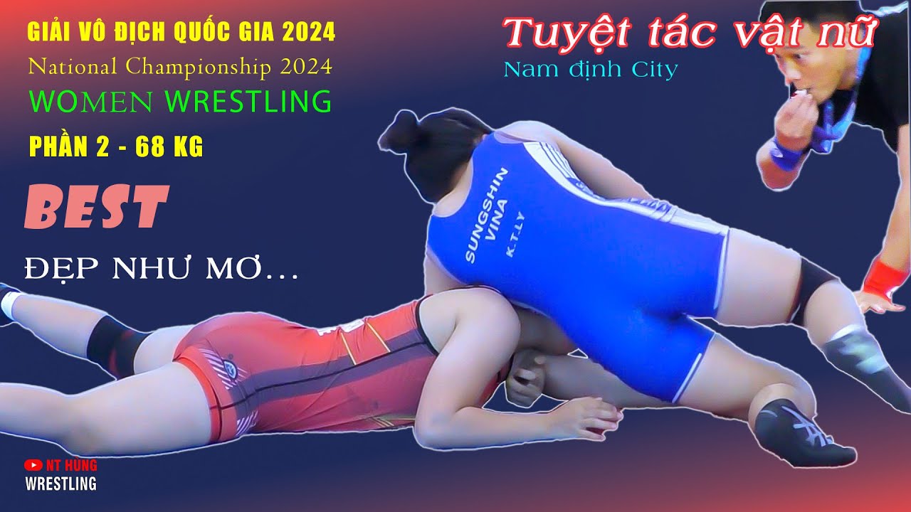 Vật nữ ĐẸP NHƯ MƠ " women wrestling ". Giải vô địch quốc gia . Hạng 68 kg . Phần 2