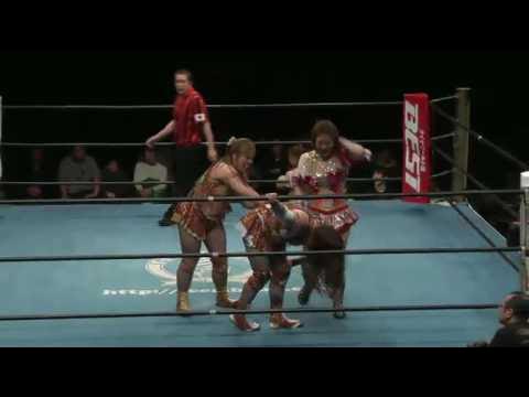 Hamuko Hoshi & Tsukasa Fujimoto Vs. Arisa Nakajima & Mochi Miyagi background