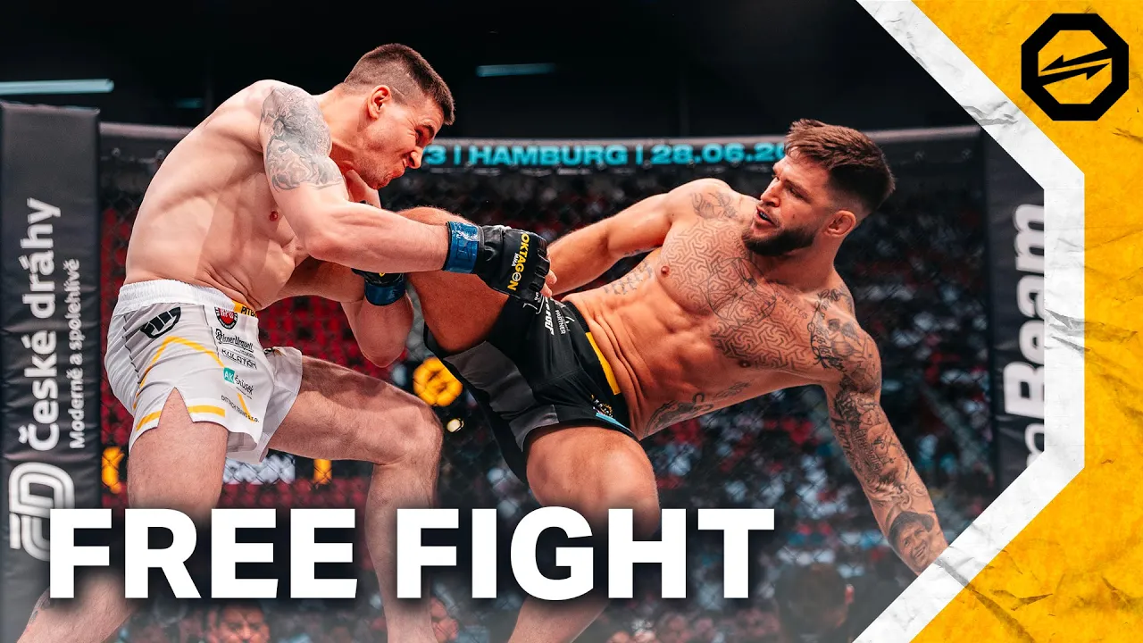 BRUTAL ELBOWS 🔥 CORDERO vs. HOŠEK | FREE FIGHT | OKTAGON 72 background
