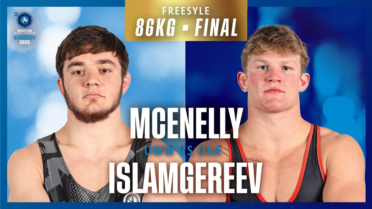 Bozigit ISLAMGEREEV (UWW) vs. Maxwell MCENELLY (USA) | U20 WORLDS | FS 86kg Gold Medal