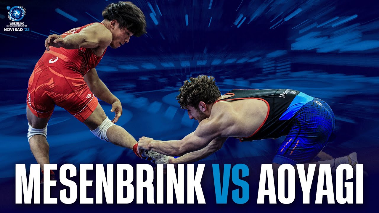 Mitchell MESENBRINK (USA) shocks world champion Yoshinosuke AOYAGI (JPN)