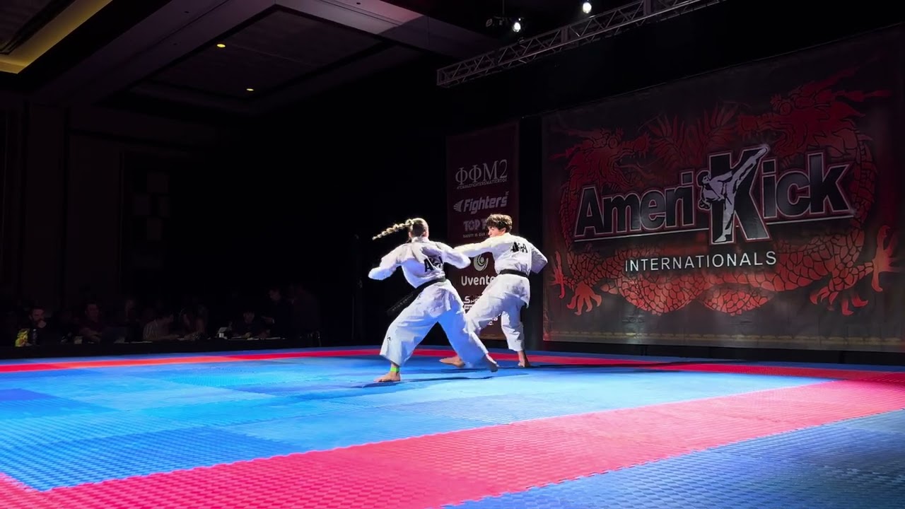 Quinlynn Brooks and Ben Kugia Synchronized Forms - AmeriKick Internationals 2025 background