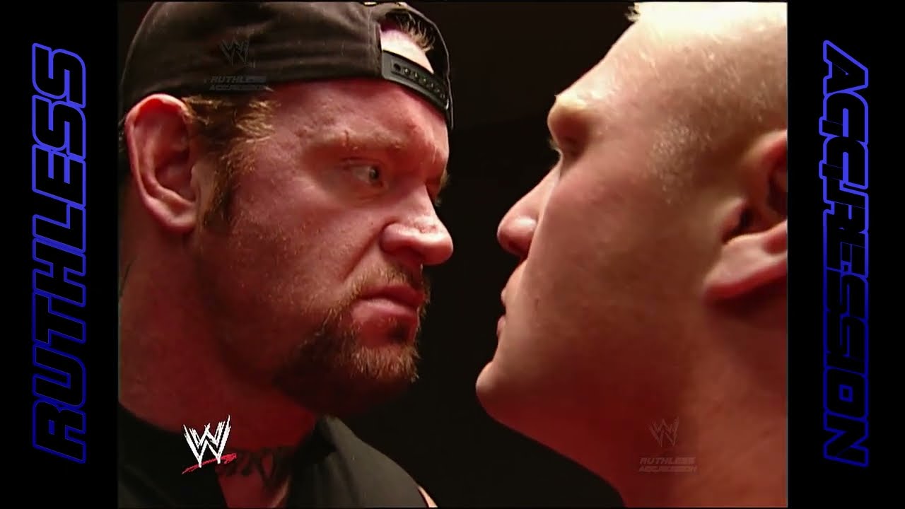 Undertaker and Brock Lesnar Face to Face Interview | SmackDown! (2002) background