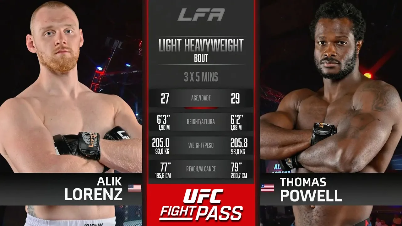 LFA 188: Alik Lorenz vs Thomas Powell | July 12, 2024