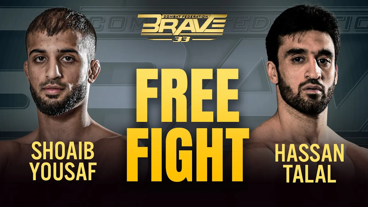 Shoaib Yousaf vs Hassan Talal | Free Fight | BRAVE CF 33 background