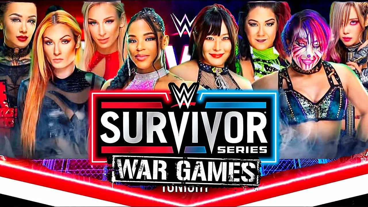 Becky Lynch Bianca Belair Charlotte Flair Shotzi vs Iyo Sky Asuka Kairi Sane Bayley Tag Team Match