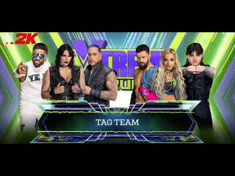 WWE 2K24 - Tag Team Match - Judgement Day vs Jey Uso & Rhea Ripley & Damian #wwe #wwe2k24