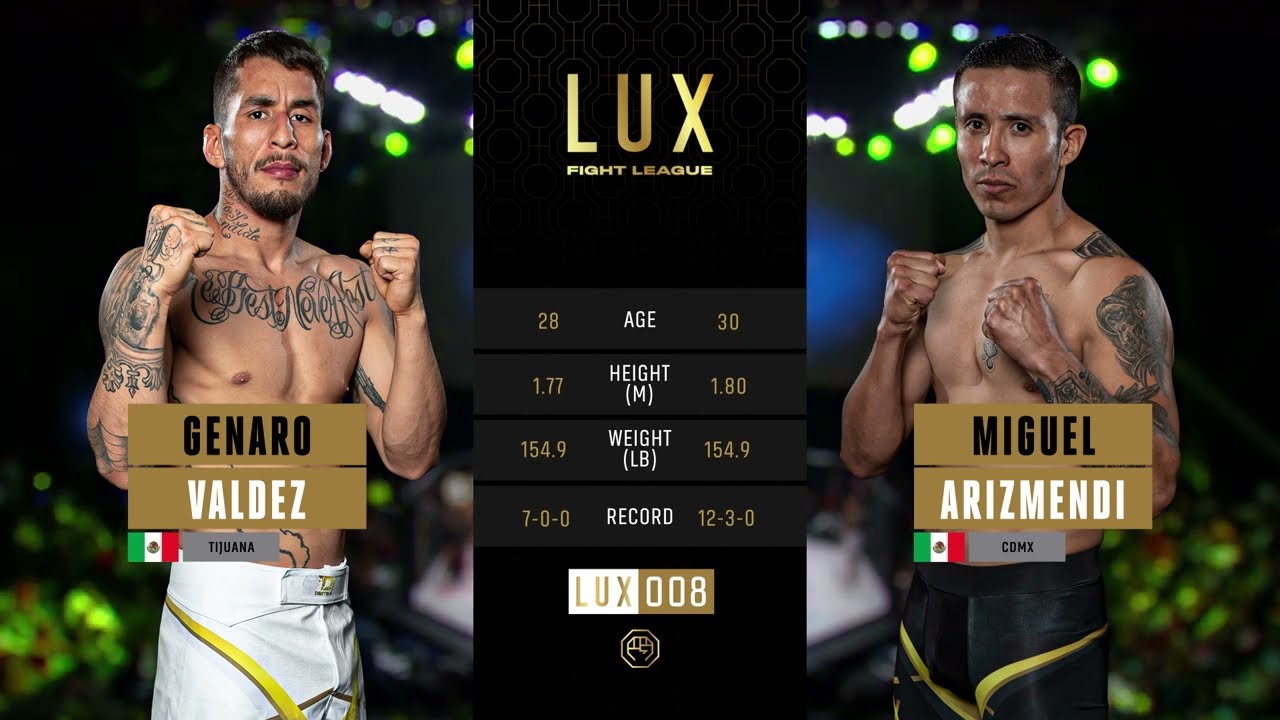 Genaro "Rayadito" Valdez vs Miguel "El Gallo" Arizmendi en Lux 008