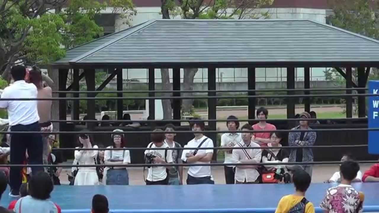 2014/6/1【3】第35回学文祭 メインイベント =九州産業大学プロレス研究部= background
