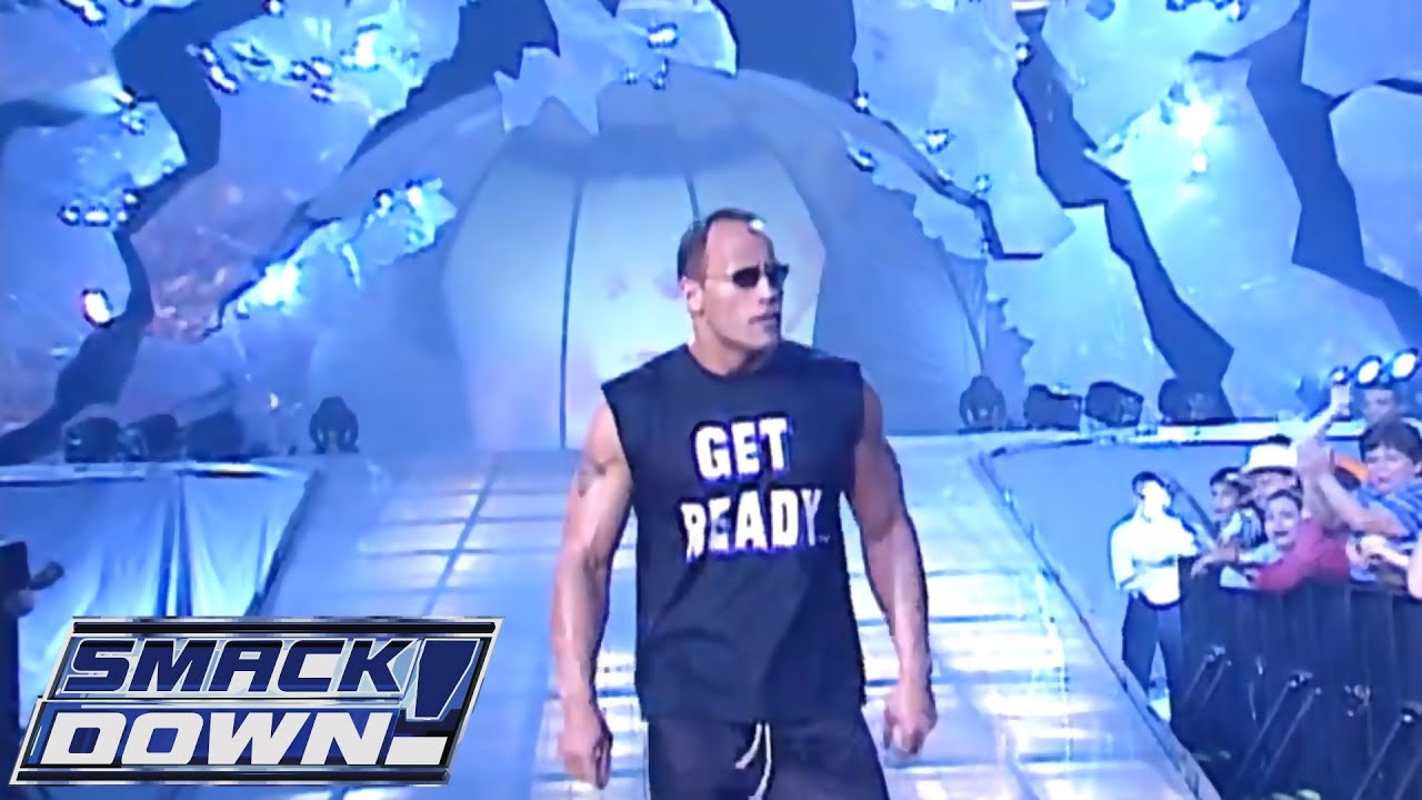 The Rock Entrance 2002 San Antonio, TX ( Huge Pop) SMACKDOWN! backdrop