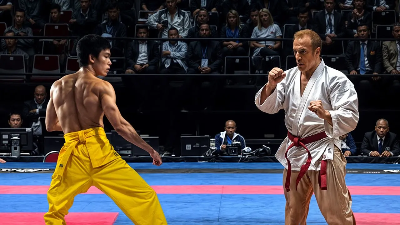 What Happens When Bruce Lee Fought Gene LeBell | Jeet Kune Do vs Judo background