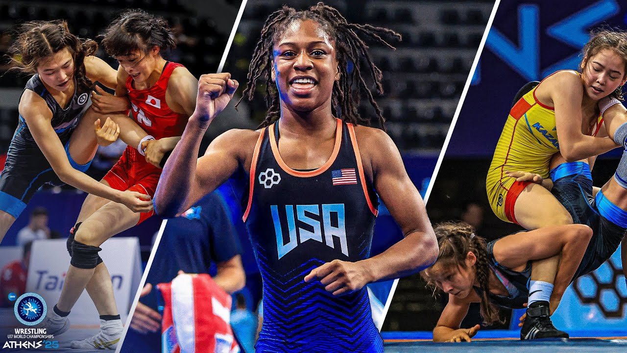 Five minutes of insane women's wrestling throws from the U17 World Championships