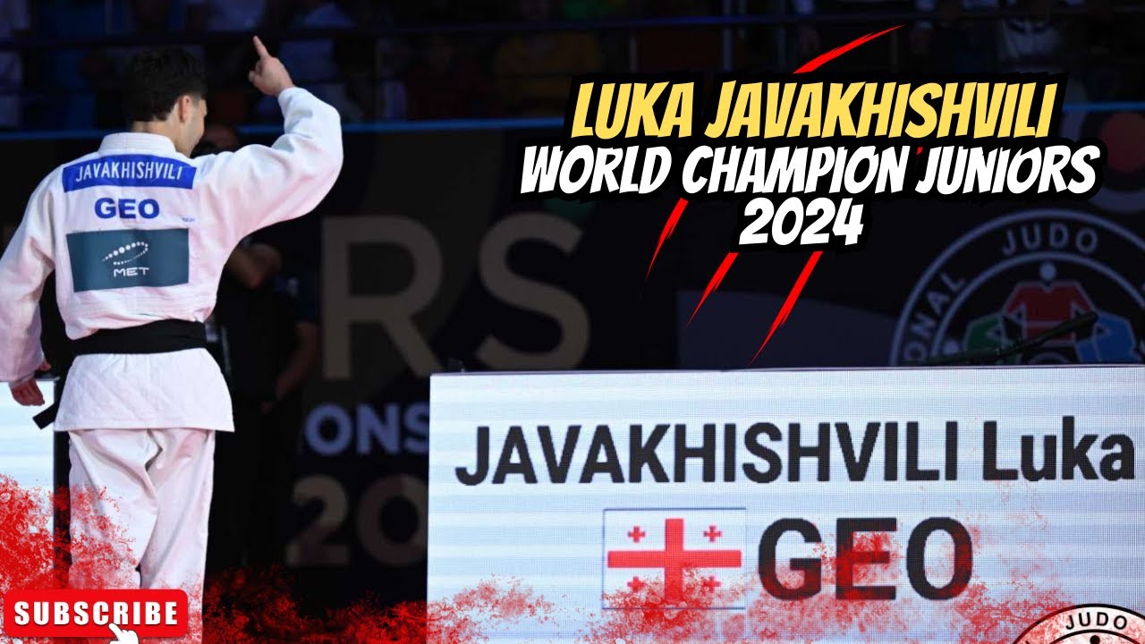 Luka JAVAKHISHVILI secures the gold medal for Georgia! 🥇🇬🇪 I World Championships Juniors 2024 backdrop