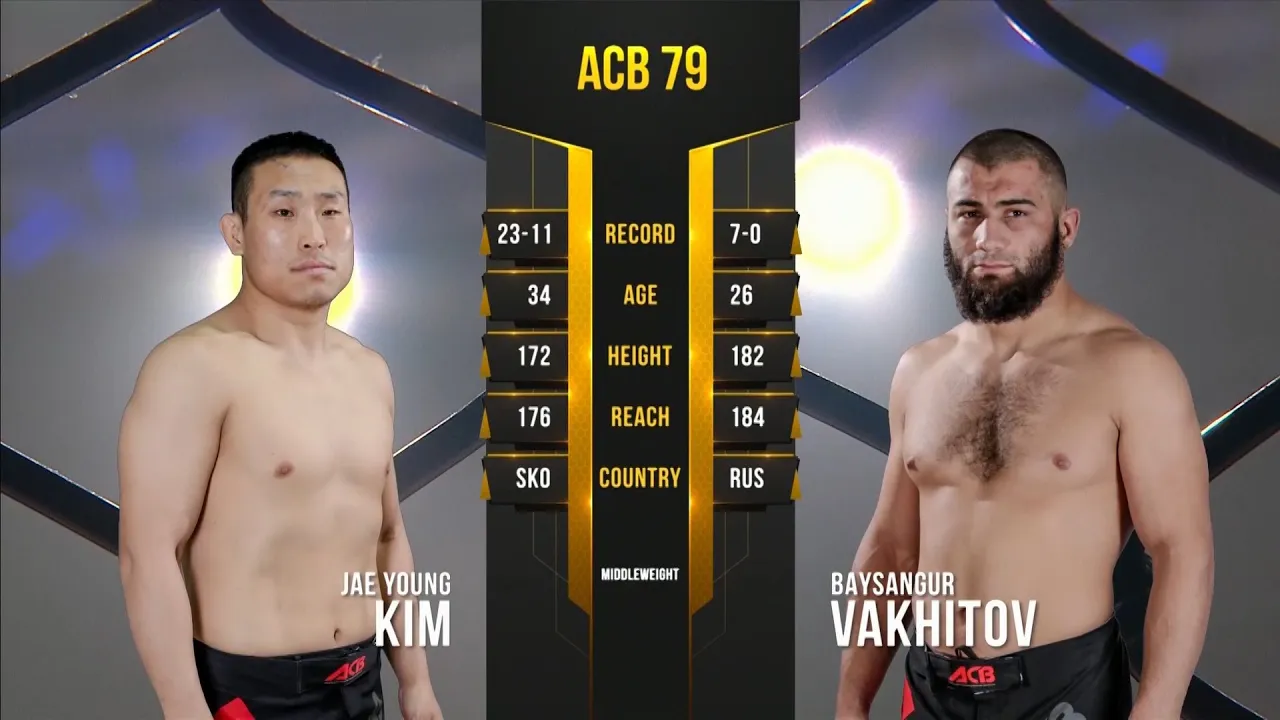 Джа Йонг Ким vs. Байсангур Вахитов | Jae Young Kim vs. Baysangur Vakhitov | ACB 79