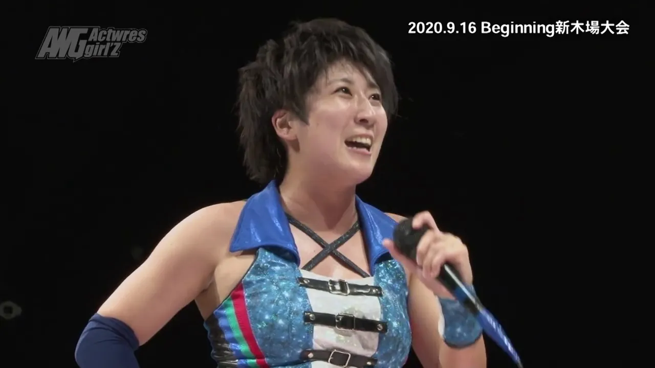 2020.9.16Beginning大会メイン後マイクとインタビュー 大阪で王座戦が決定 background
