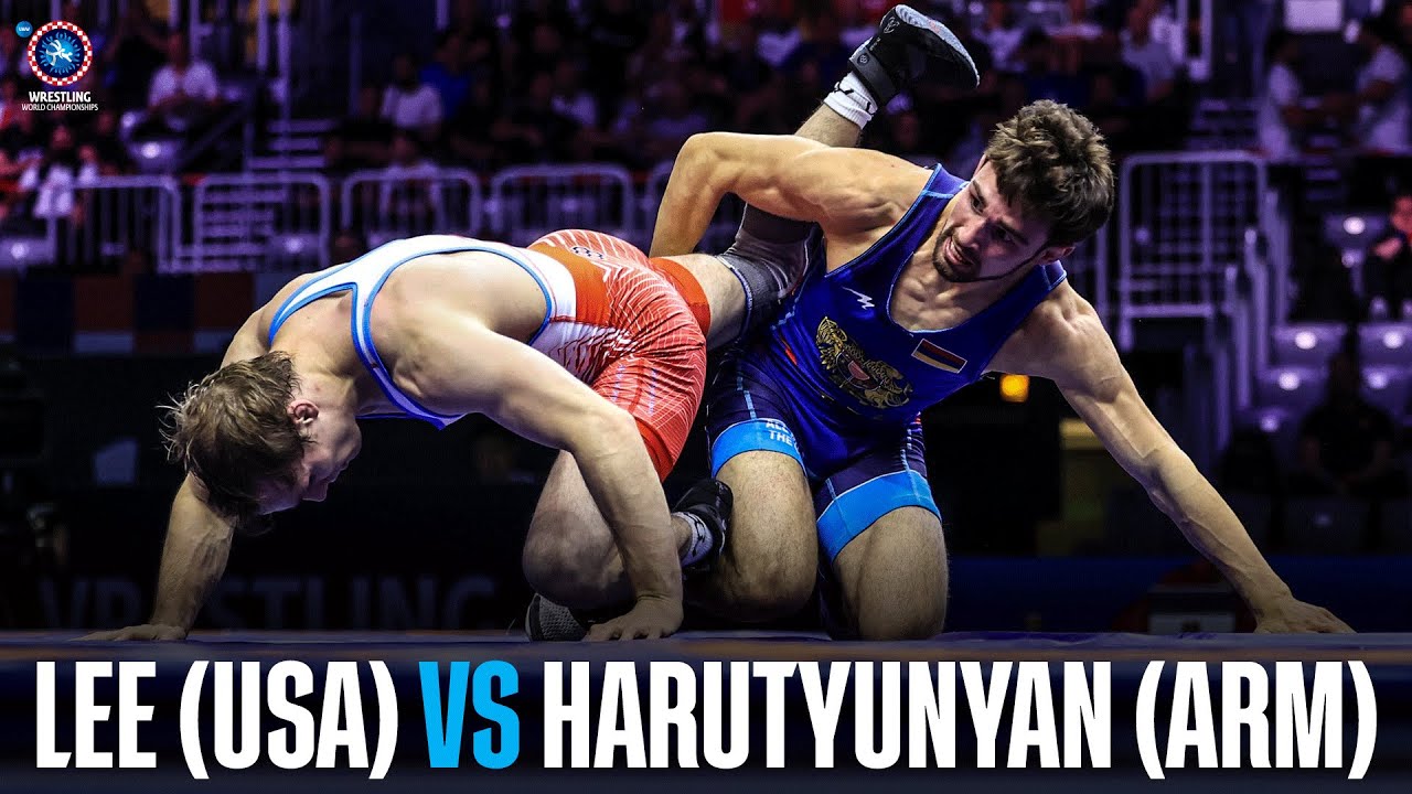 Spencer LEE (USA) vs. Arsen HARUTYUNYAN (ARM) | WORLD CHAMPIONSHIPS 2025 | Quarter Final | FS 57Kg background