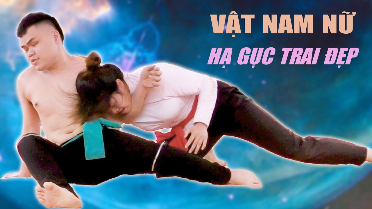 GIRLS vs. BOYS. Vật nam nữ . Chị gái xinh xắn tiếp chiêu thanh niên đẹp trai.. background