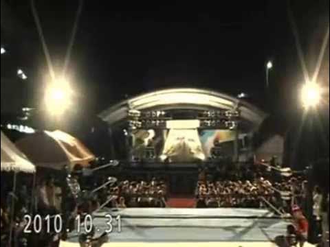 2010/10/31【2】第51回香椎祭 25周年記念セレモニー 2-2、第1試合 1-2 =九州産業大学プロレス研究部 創部25周年記念大会=