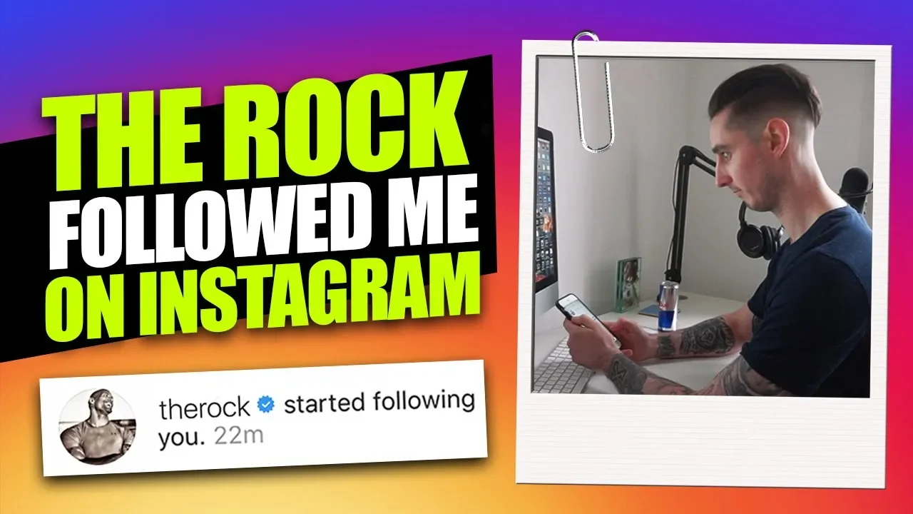 THE ROCK FOLLOWED ME ON INSTAGRAM. HERE’S WHY background