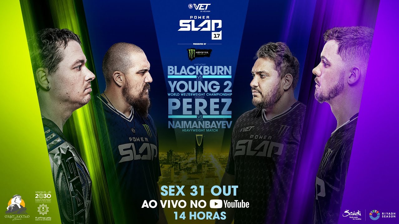 Power Slap 17: Blackburn x Young 2 | CARD PRELIMINAR AO VIVO E COM IMAGENS