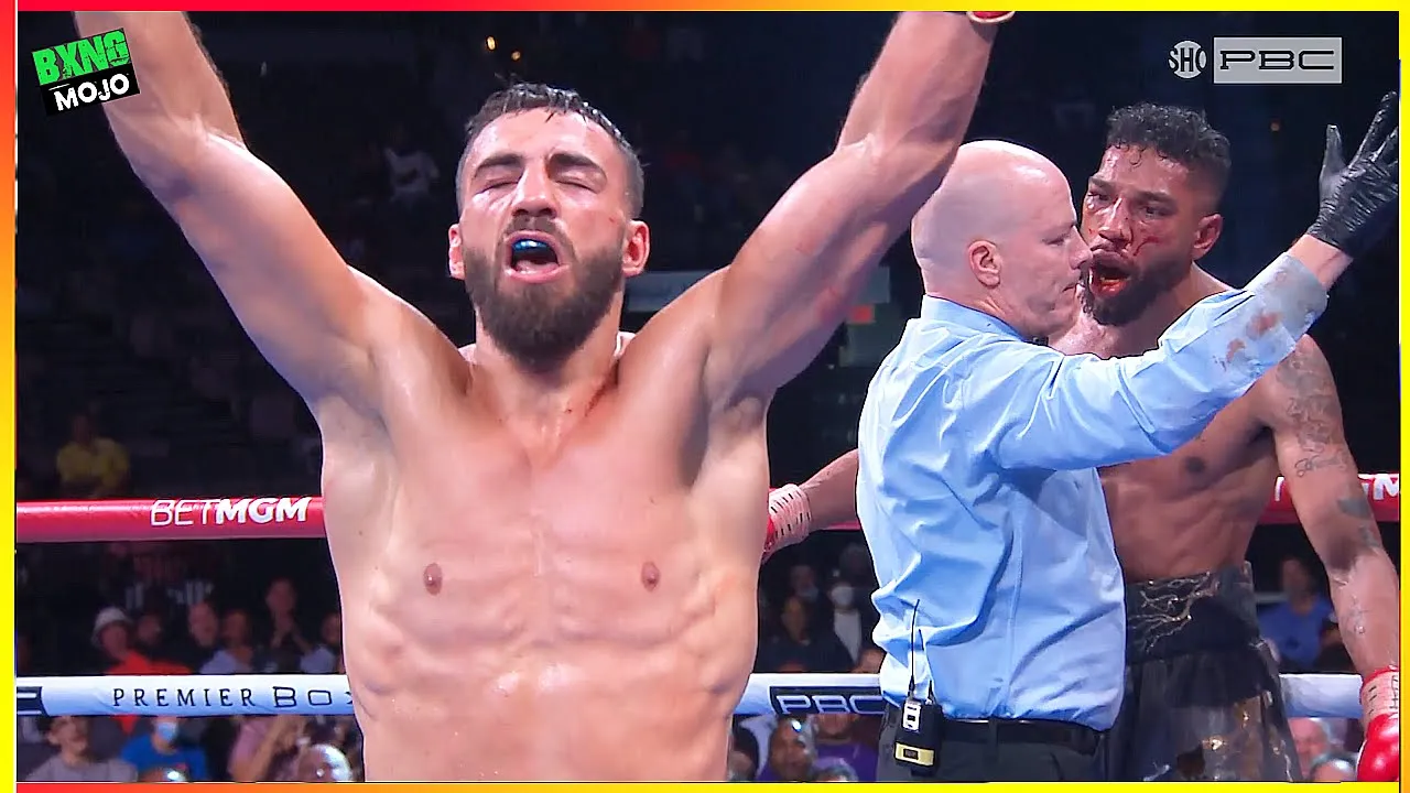 Radzhab Butaev (Russia) vs Jamal James (USA) - KNOCKOUT, BOXING HD backdrop
