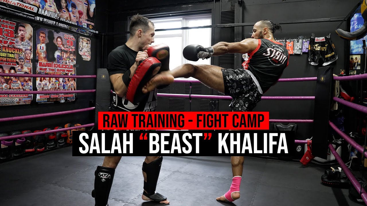 Salah "Beast" Khalifa - Raw Training | Fight Camp background