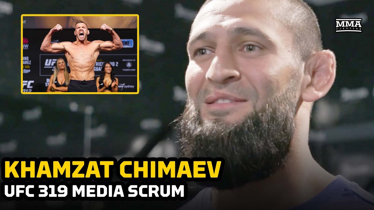 Khamzat Chimaev SHOUTS OUT Donald Trump, Addresses Critics Ahead Of Dricus du Plessis Matchup background