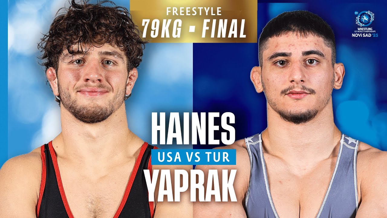 Ibrahim YAPRAK (TUR) vs. Levi David HAINES (USA) | U23 WORLD CHAMPIONSHIPS 2025 | FS 79kg Gold Medal background