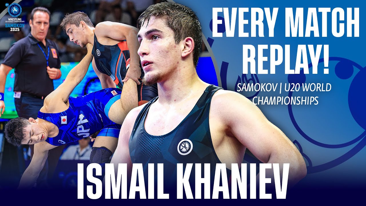 Every match from Ismail KHANIEV (UWW) at the U20 World Championships background