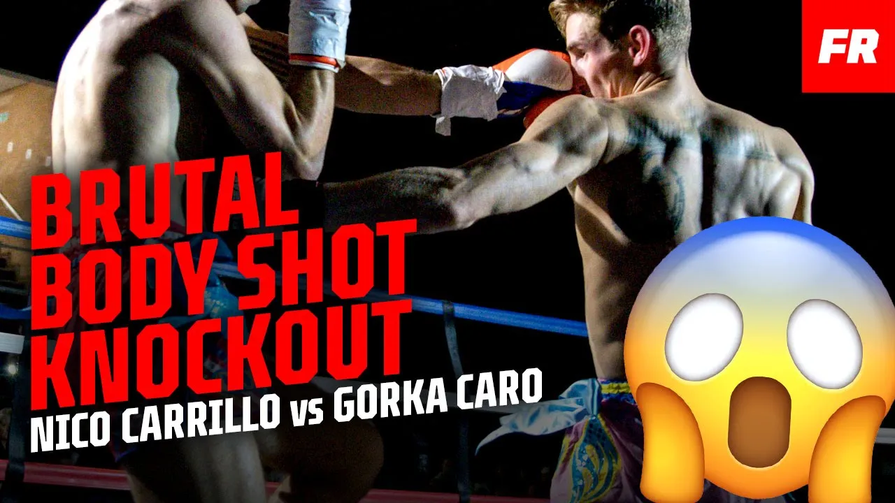 MUAY THAI KNOCKOUT π¨ Nico Carrillo's BRUTAL body shot knockout | Fight Record