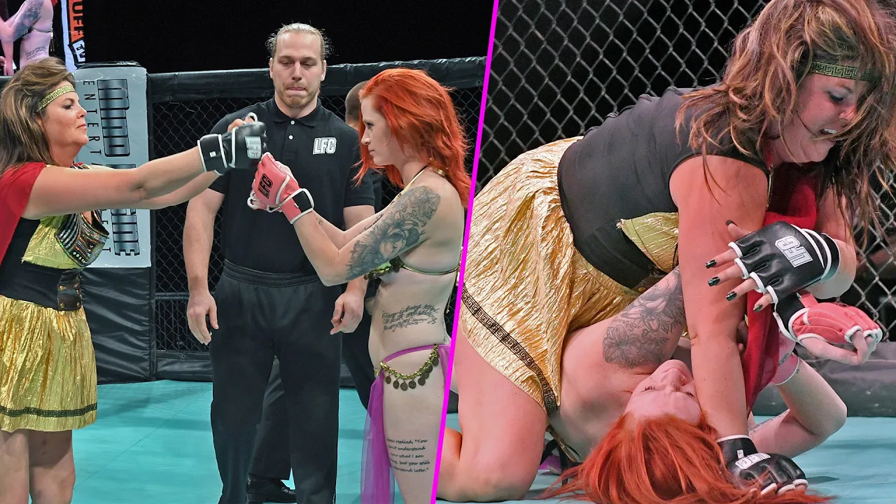 Super Mom vs. Wonder Woman! LFC22 Full MMA Fight background