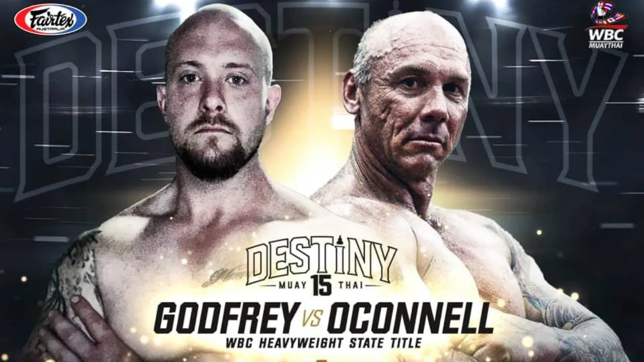 Callum Godfrey Vs Adam O'Connell - Destiny Muay Thai 15 backdrop