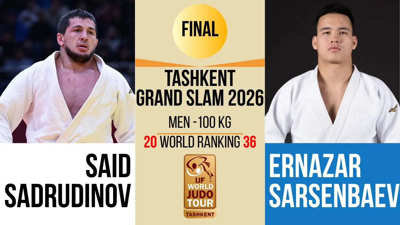 Said SADRUDINOV VS Ernazar SARSENBAEV | Tashkent Grand Slam 2026 | GOLD -100 kg