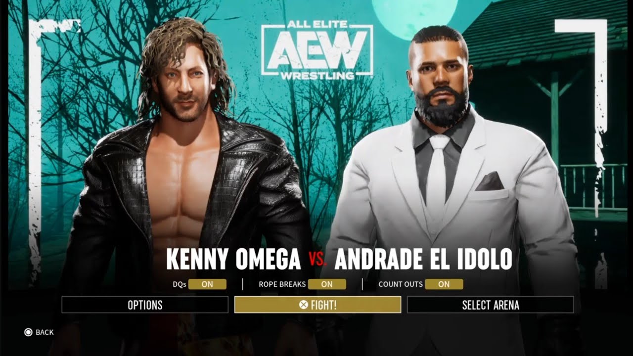 Kenny Omega vs Andrade. Fright Night. AEW: Fight Forever