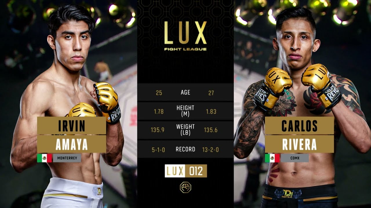 Irvin "The Storm" Amaya vs Carlos "Lobo" Rivera en Lux 012