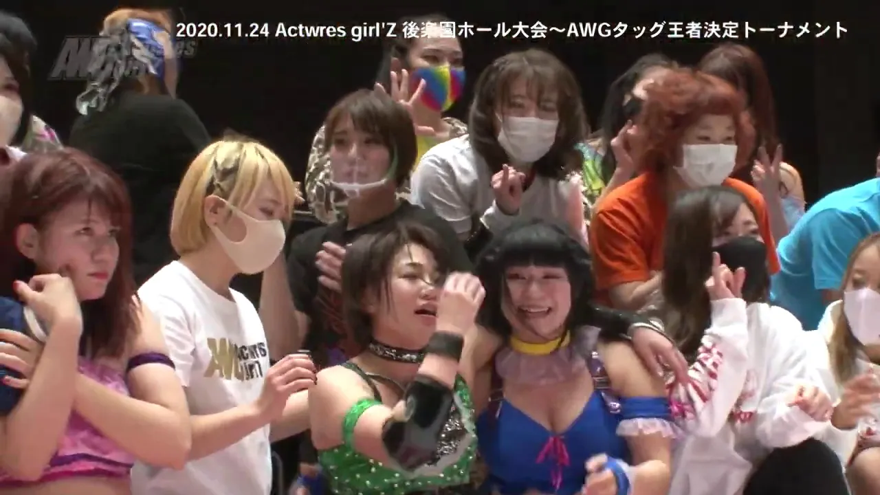 2020.11.24 メイン後マイク 本間多恵&尾﨑妹加コメント AWGタッグ王者決定トーナメント