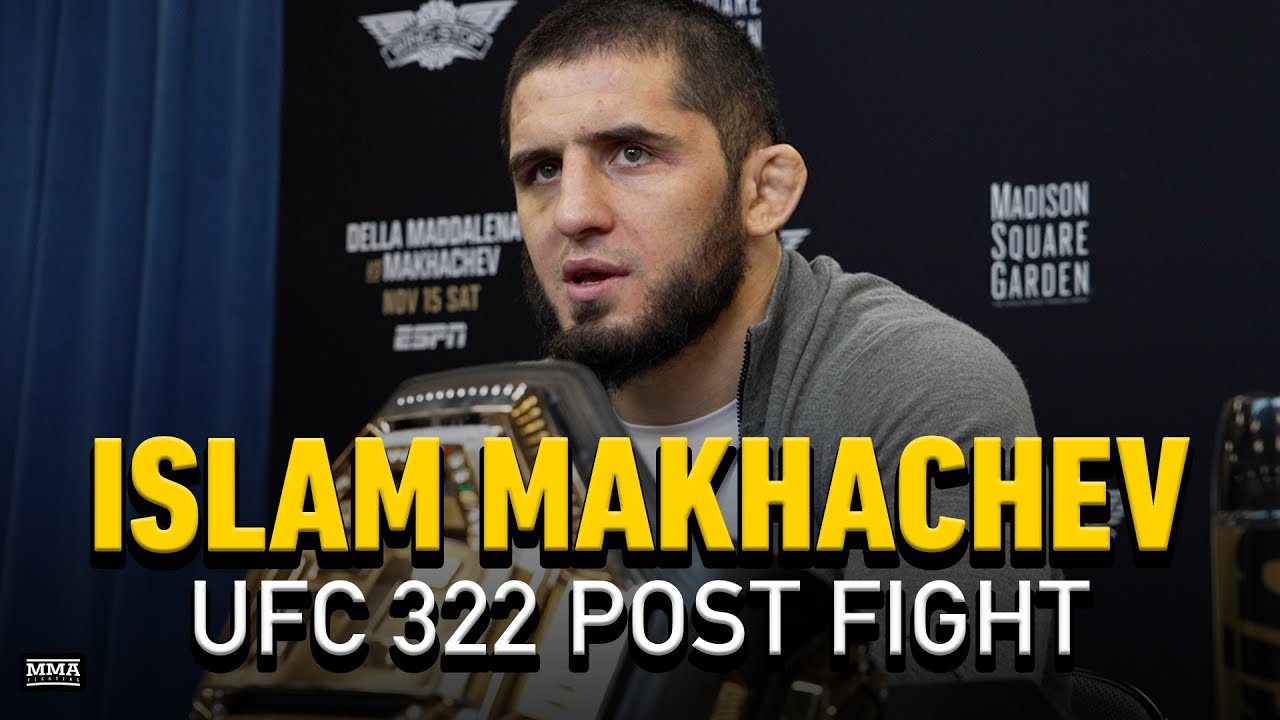 Islam Makhachev Reacts To Winning Second UFC Title, Dillon Danis's Brawl With Team | MMA Fighting