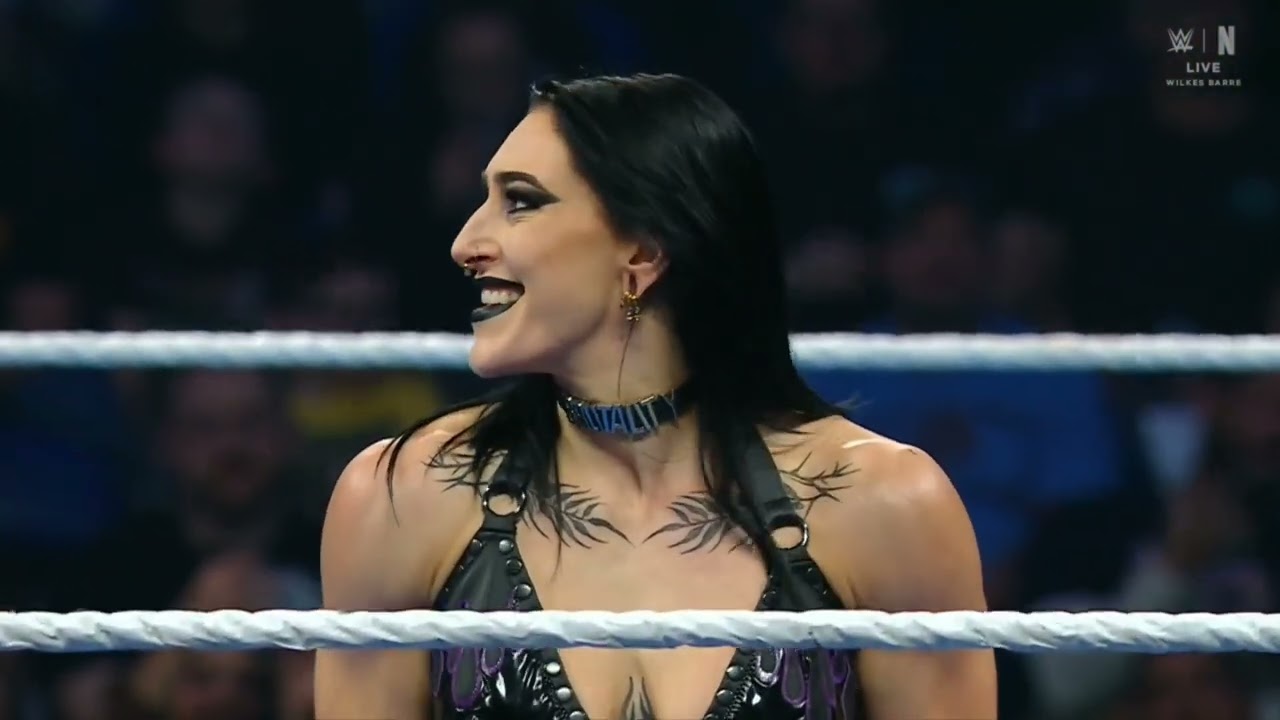 WWE SMACKDOWN ALEISTER BLACK & ZELINA VEGA VS DAMIAN PRIEST & RHEA RIPLEY 12/12/25