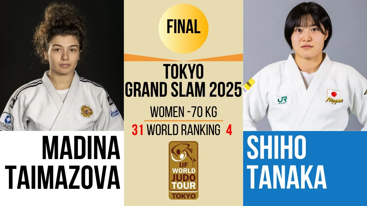 Madina TAIMAZOVA VS Shiho TANAKA | TOKYO Grand Slam 2025 | GOLD -70 kg
